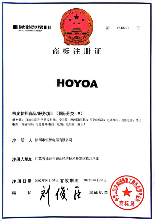 商标注册证